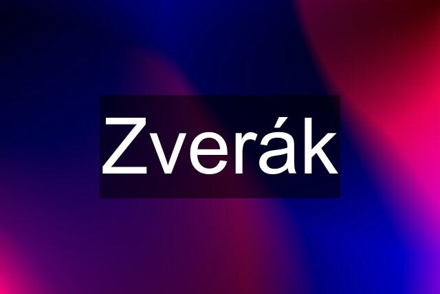 Zverák