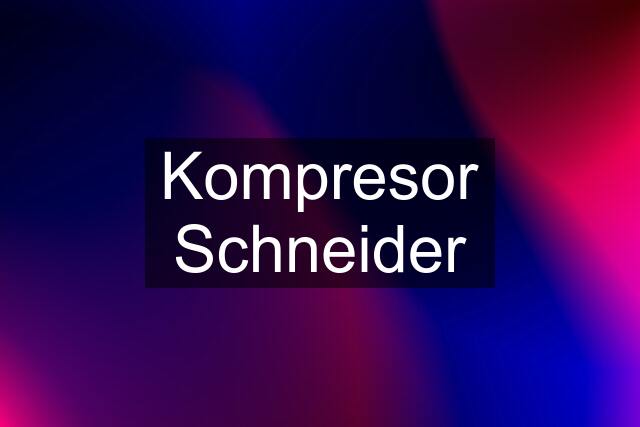 Kompresor Schneider