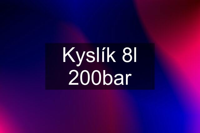 Kyslík 8l 200bar