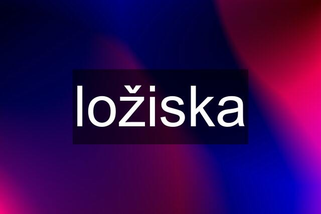 ložiska