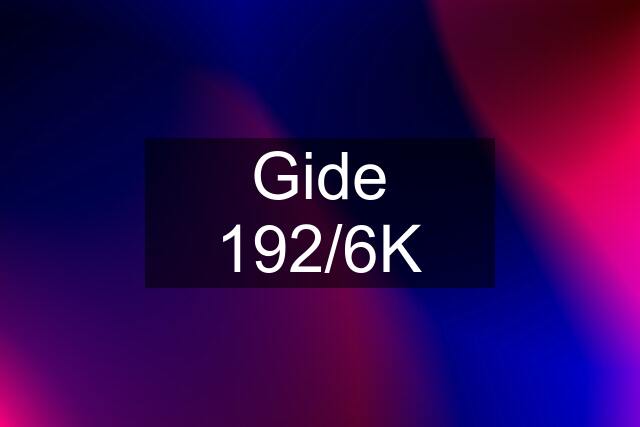 Gide 192/6K