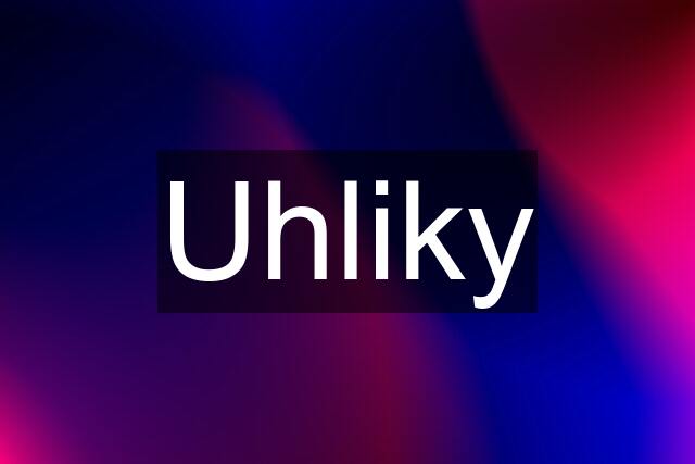 Uhliky