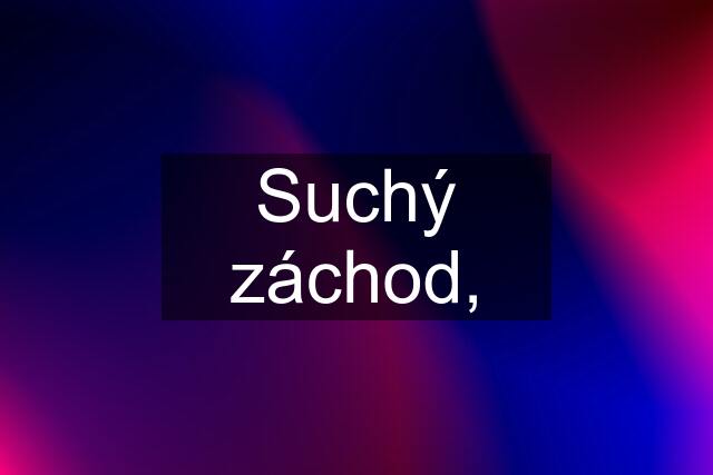 Suchý záchod,