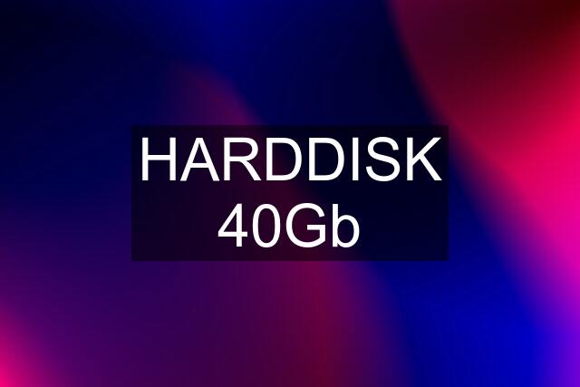 HARDDISK 40Gb