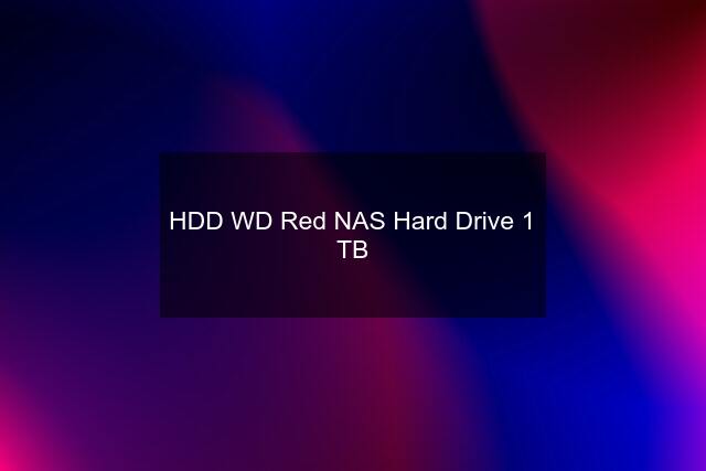 HDD WD Red NAS Hard Drive 1 TB