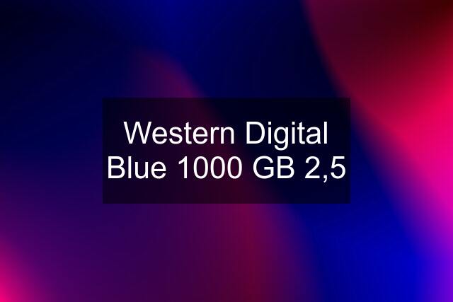 Western Digital Blue 1000 GB 2,5