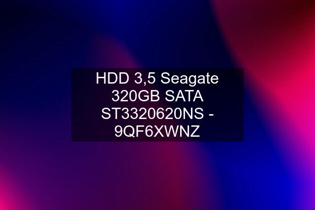 HDD 3,5 Seagate 320GB SATA ST3320620NS - 9QF6XWNZ