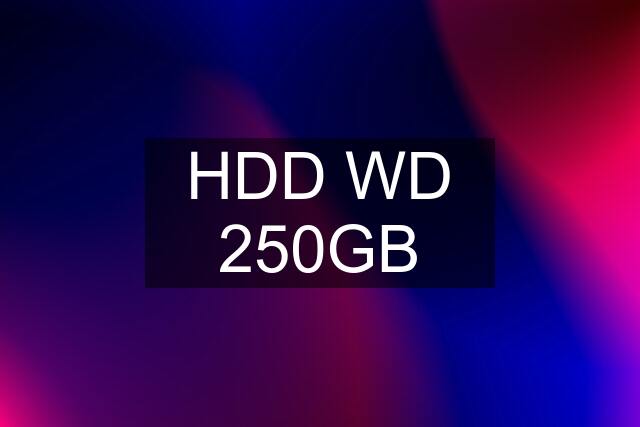 HDD WD 250GB