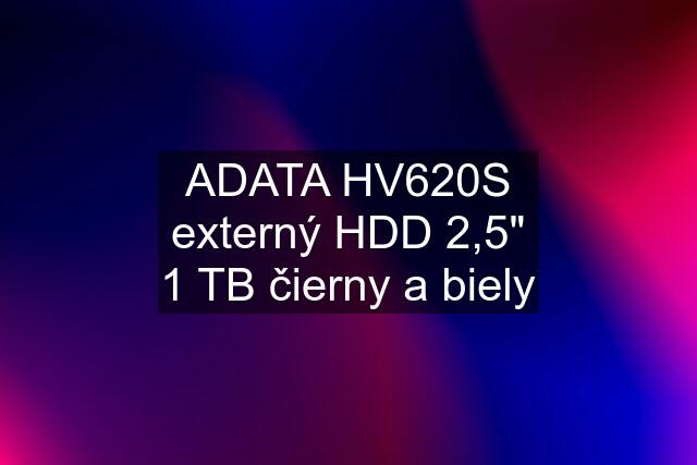 ADATA HV620S externý HDD 2,5" 1 TB čierny a biely