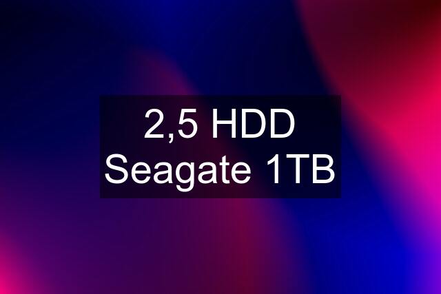 2,5 HDD Seagate 1TB