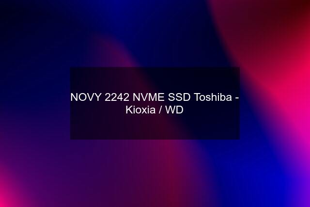 NOVY 2242 NVME SSD Toshiba - Kioxia / WD