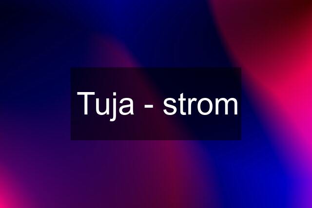 Tuja - strom