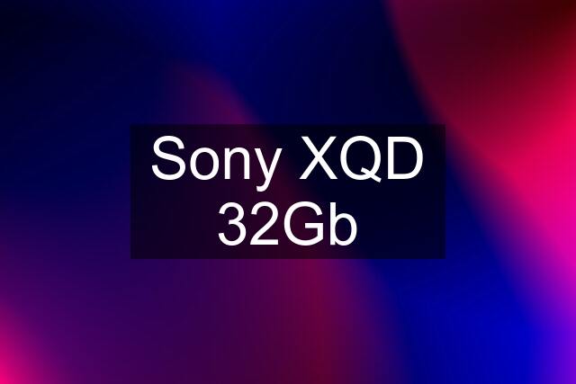 Sony XQD 32Gb