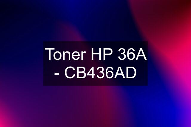 Toner HP 36A - CB436AD