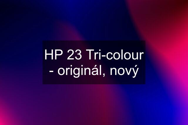 HP 23 Tri-colour - originál, nový