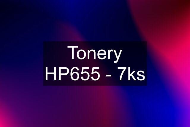 Tonery HP655 - 7ks