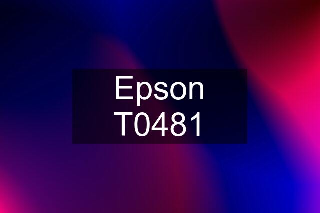 Epson T0481