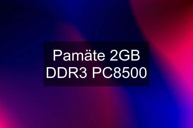 Pamäte 2GB DDR3 PC8500