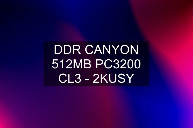 DDR CANYON 512MB PC3200 CL3 - 2KUSY