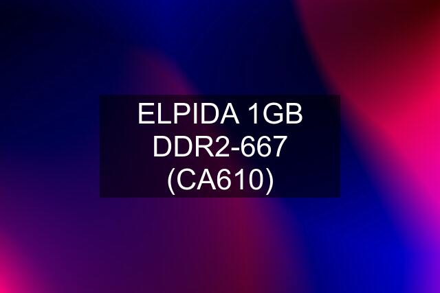 ELPIDA 1GB DDR2-667 (CA610)