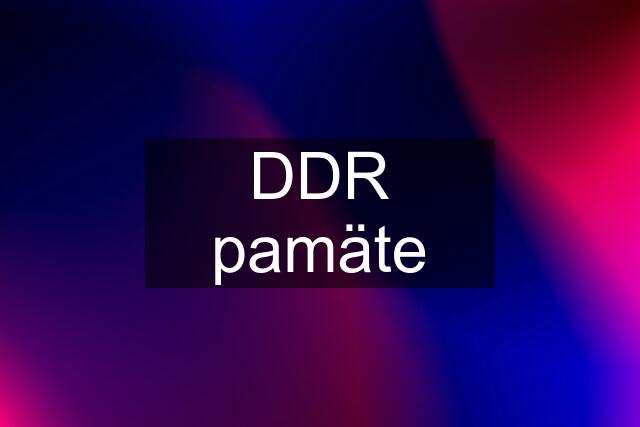 DDR pamäte