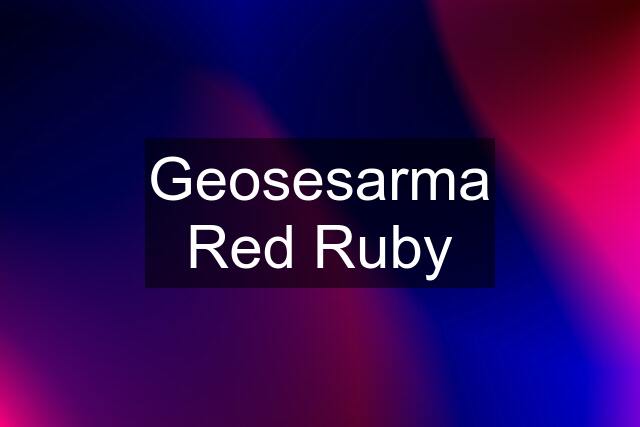 Geosesarma Red Ruby