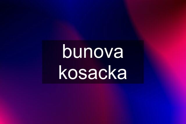 bunova kosacka