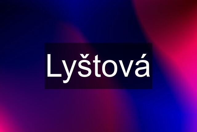 Lyštová