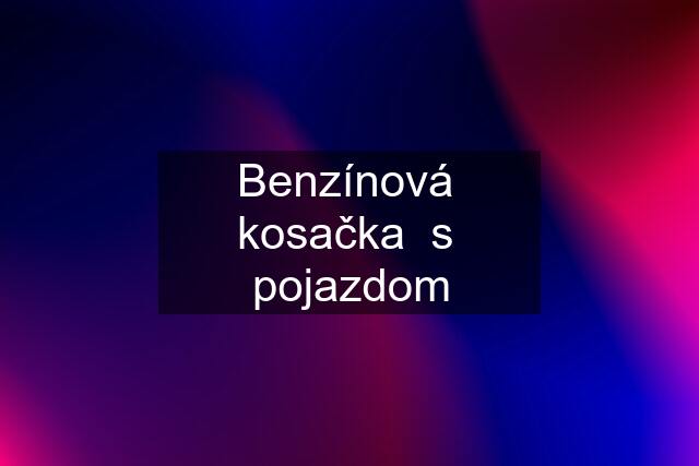 Benzínová  kosačka  s  pojazdom