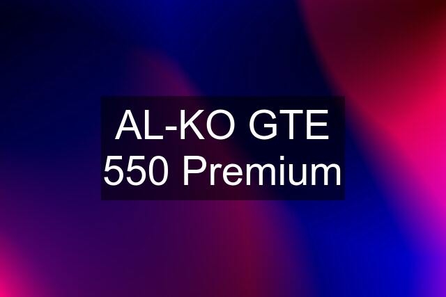 AL-KO GTE 550 Premium