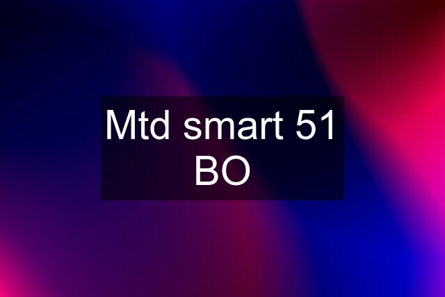 Mtd smart 51 BO