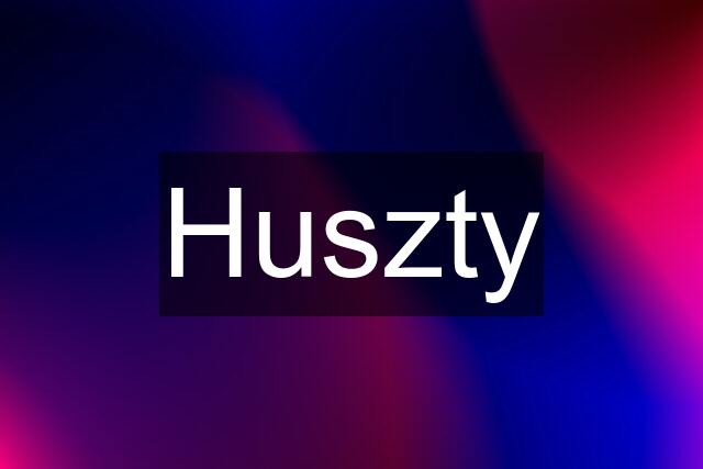 Huszty