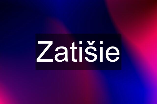 Zatišie