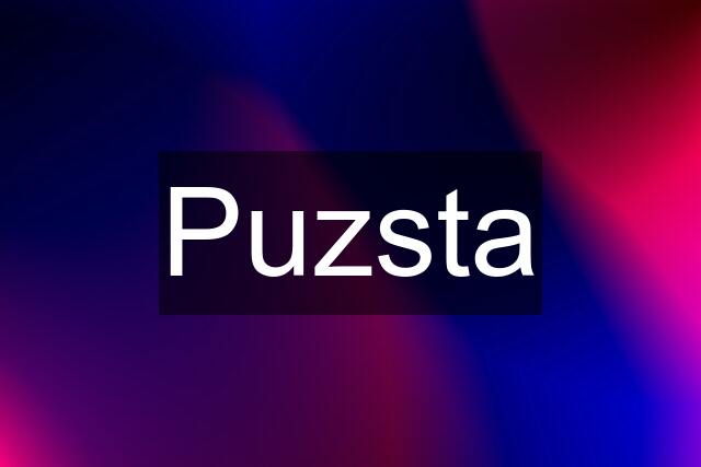 Puzsta