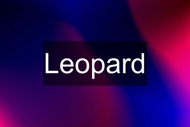 Leopard