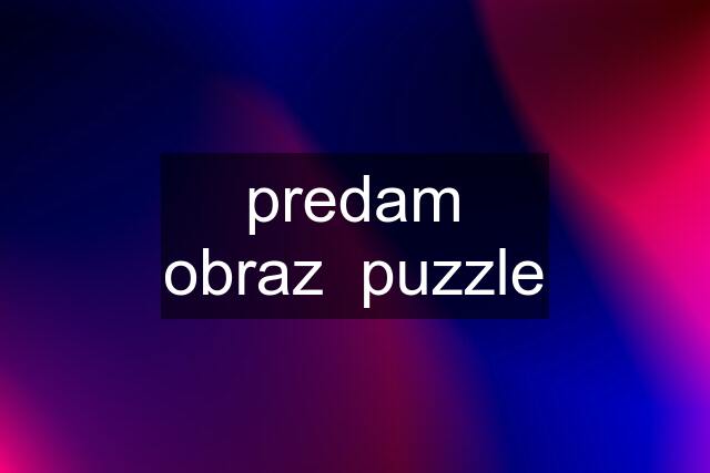 predam obraz  puzzle