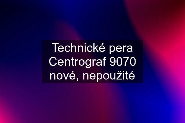 Technické pera Centrograf 9070 nové, nepoužité