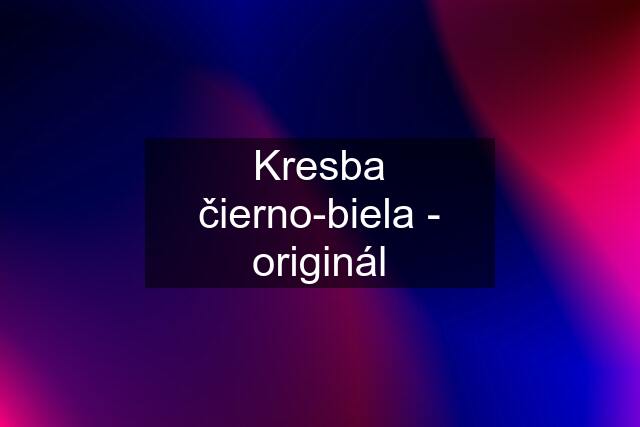 Kresba čierno-biela - originál