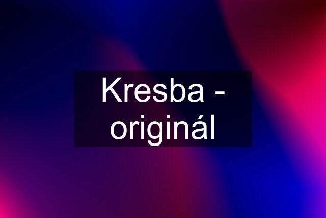 Kresba - originál