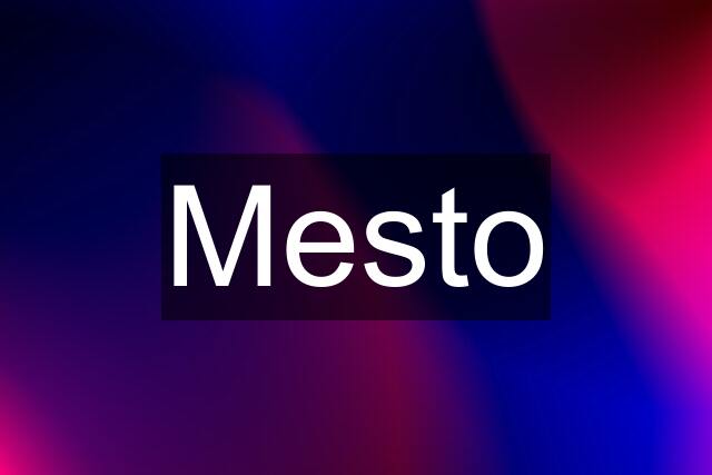 Mesto