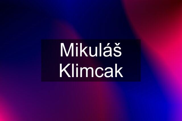 Mikuláš Klimcak