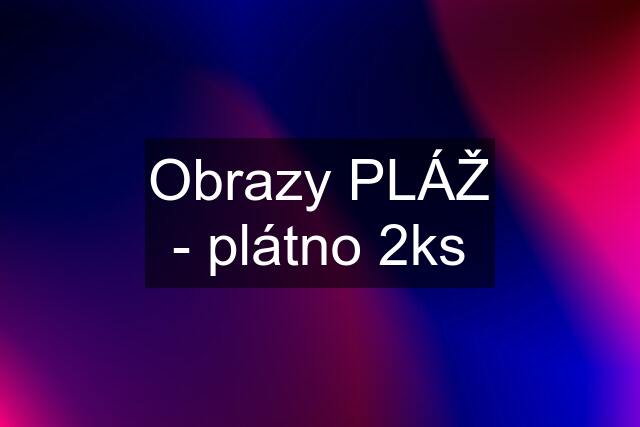 Obrazy PLÁŽ - plátno 2ks