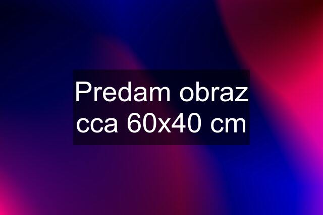 Predam obraz cca 60x40 cm