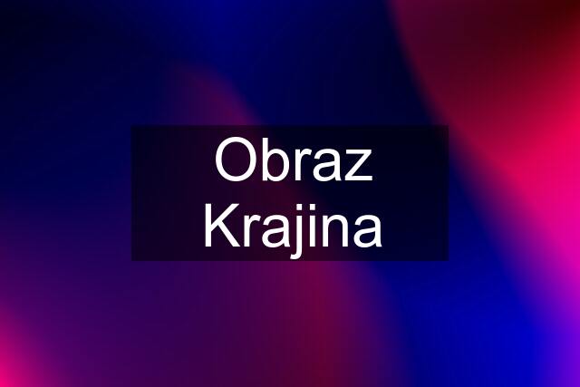 Obraz "Krajina"