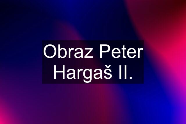 Obraz Peter Hargaš II.