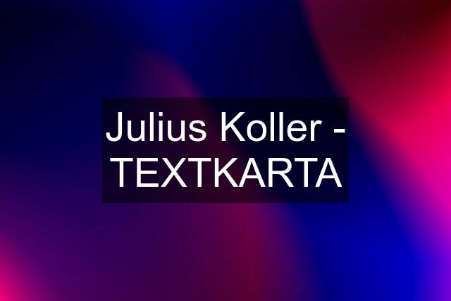 Julius Koller - TEXTKARTA