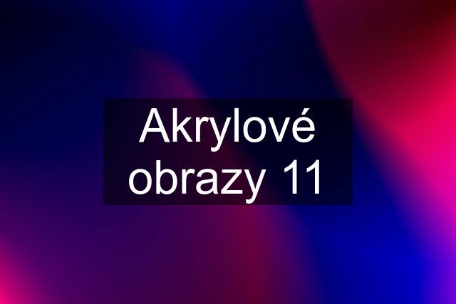 Akrylové obrazy 11