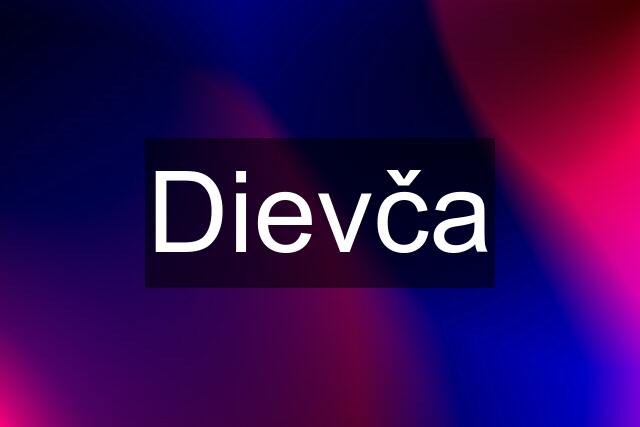 Dievča