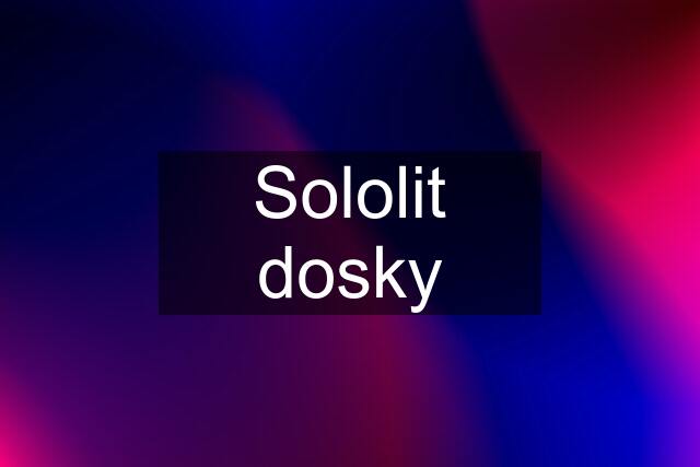 Sololit dosky