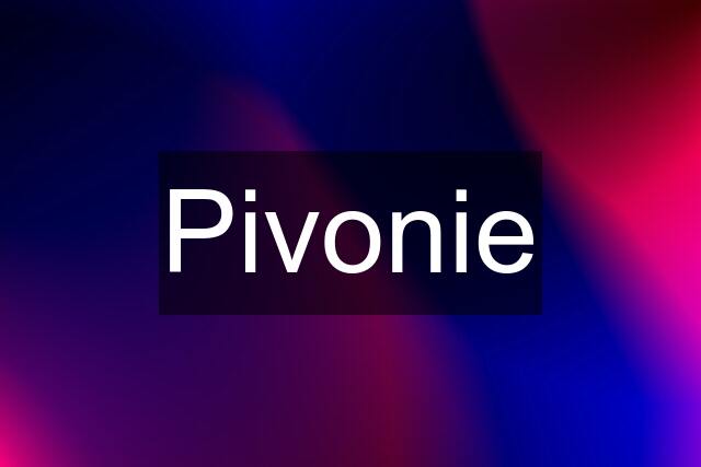 Pivonie